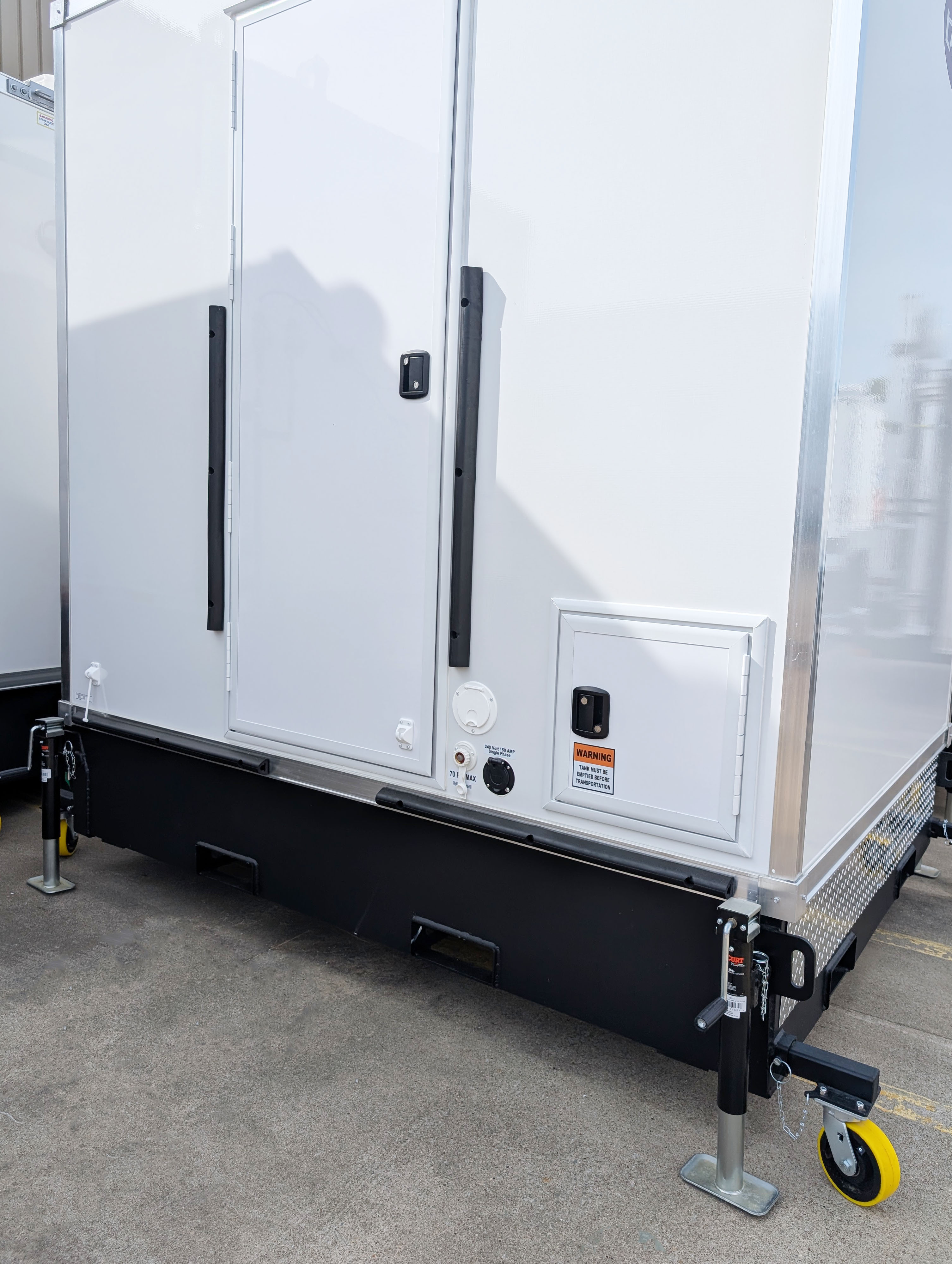 Modular Restroom with Casters & Rubber Bumper