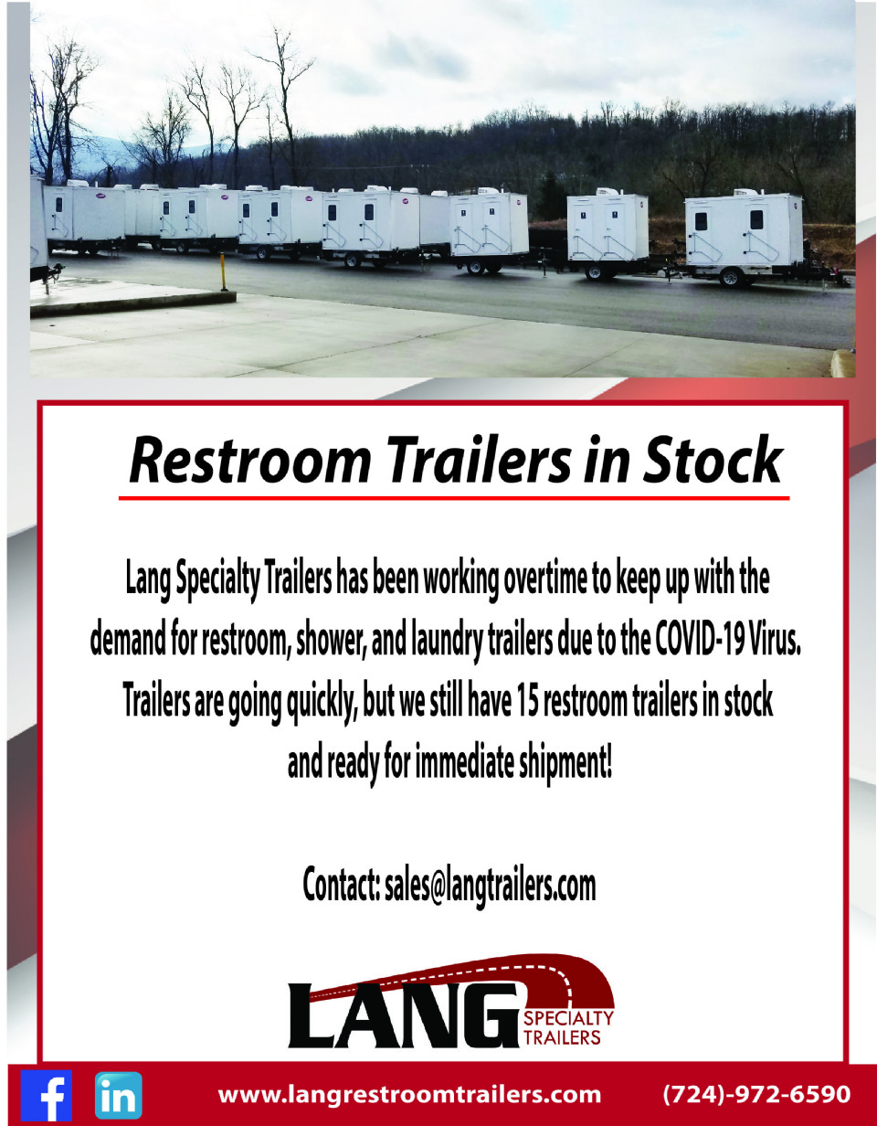 Restroom Trailers Ready for Immediate Shipment