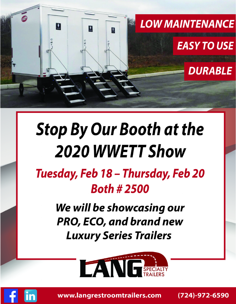 Visit Us at the 2020 WWETT Show!