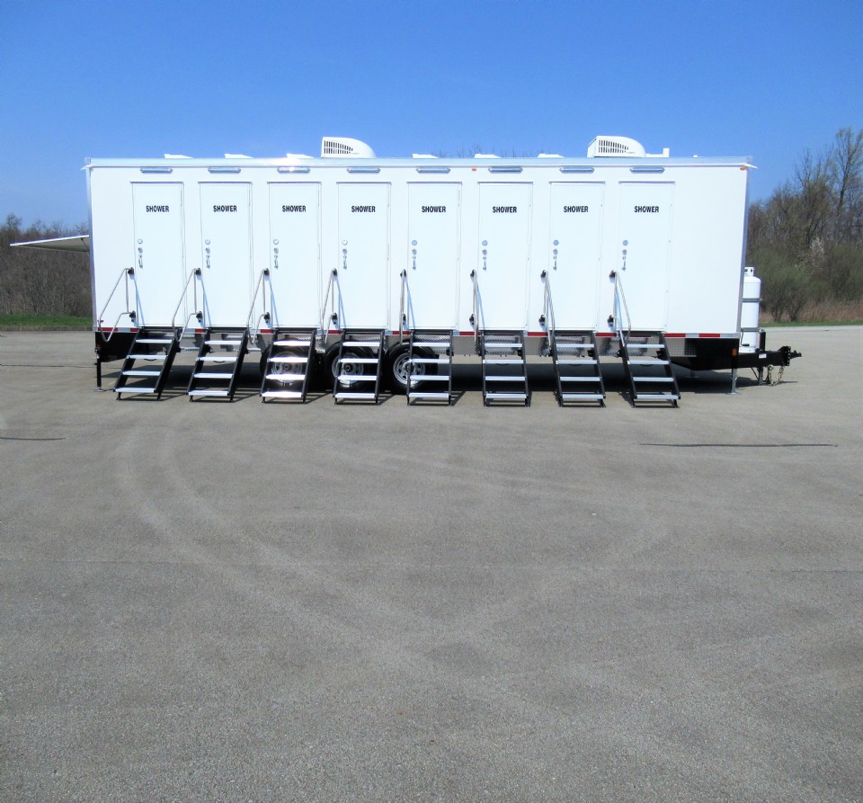 Disaster Relief Shower and Laundry Trailers in stock.