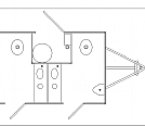 2-Station Pro Restroom Trailer Floor Plan