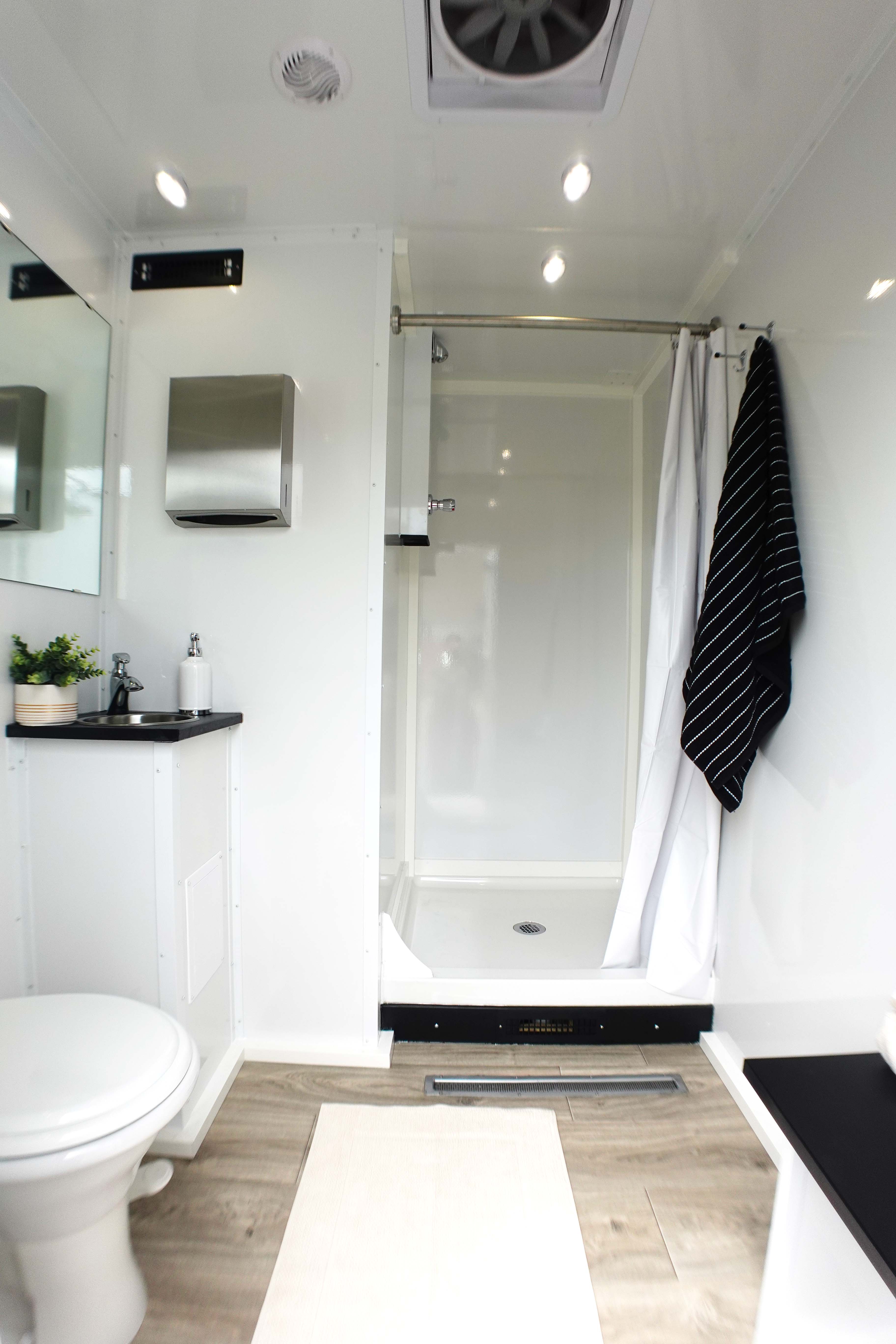 Pro Series Two Station Shower Restroom Combo Trailer Shower Trailer