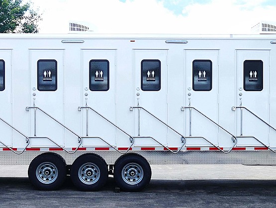 8 Station Construction site restroom trailer