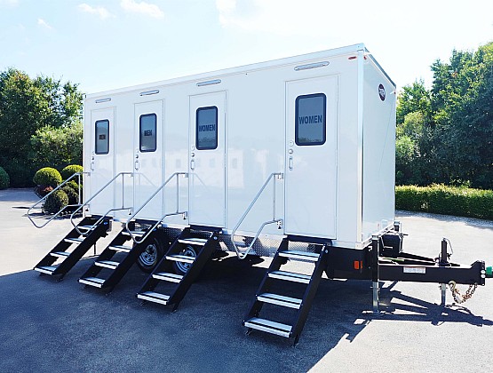 4-Station restroom trailer