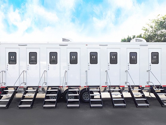 8-Station restroom trailer