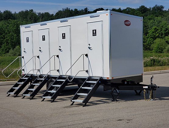 4 Station Restroom Trailer - ECO Series - In Stock - Restroom Trailers ...
