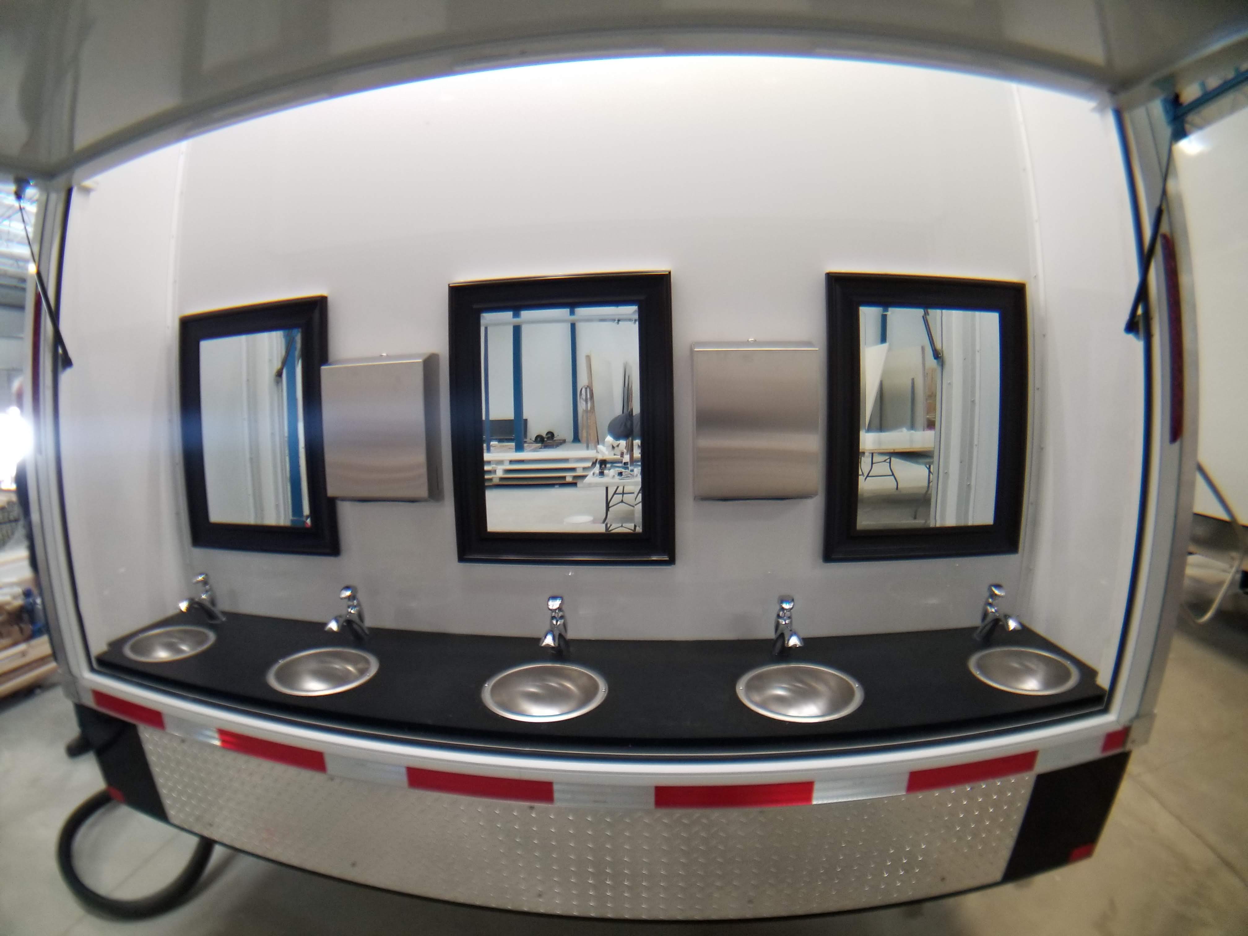 PRO Series 10 Station Shower Trailer Lang Specialty Trailers Mobile Showers For Sale