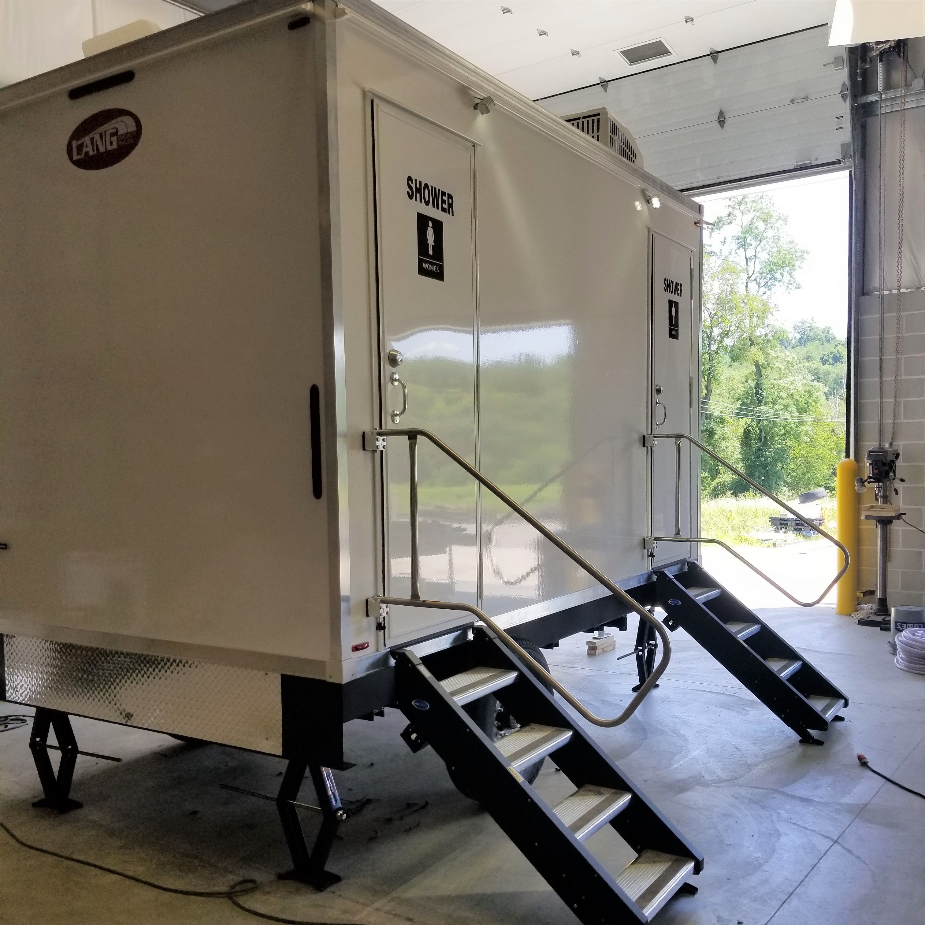 ECO Series 4 Station Shower Trailer Lang Specialty Trailers